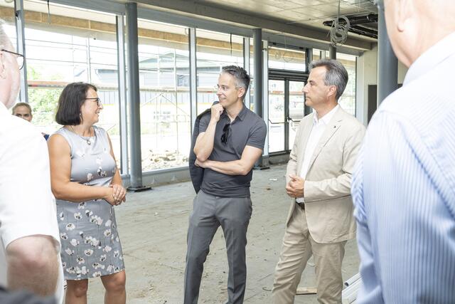 Baustellenbesuch: K. Hohensinner , S. Nagl (v.l.) | Foto: Stadt Graz/Fischer