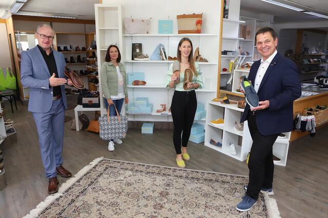 Günther Baschinger, Bettina Enzlmüller, Katharina Koller und Hans Moser (v.l.). | Foto: Andreas Maringer