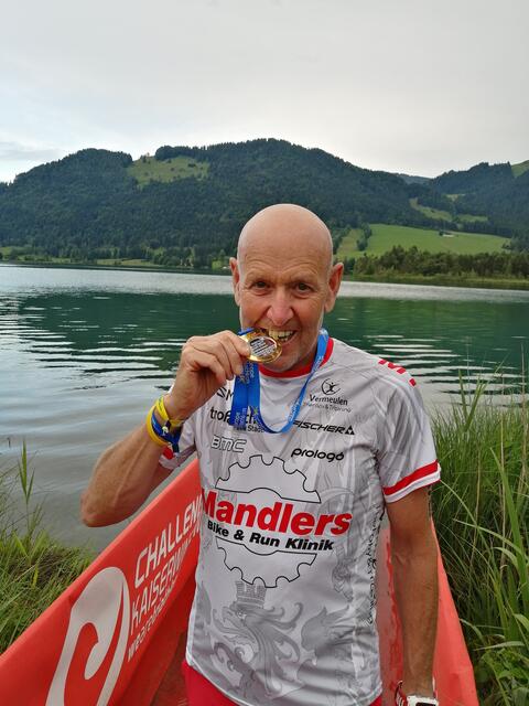 Triathlon Mitteldistanz Hermann Mandler ist Europameister Leoben