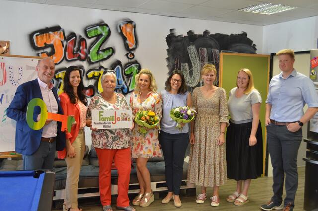 Hans Sagerschnig (Obmann FamiliJa) Mag.a Ursula Blunder (GF FamiliJa) Anni Sepperer (GR Stall) Laura Steiner (JUZ-Leiterin) Monika Lackner (Obfrau winCHILLarum) Silvia Göritzer (ehem. JUZ-Leiterin) Ingeborg Zeiner-Linder (GR Mörtschach) Hansjörg Liebhart (Amtsleiter Winklern) 