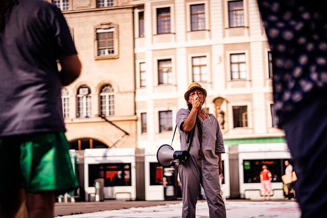 Möchte Kunst niederschwellig vermitteln: Petra Lex | Foto: Extinction Rebellion