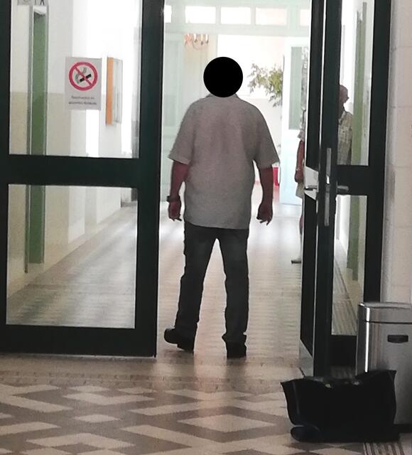 Der Angeklagte im Landesgericht St. Pölten.