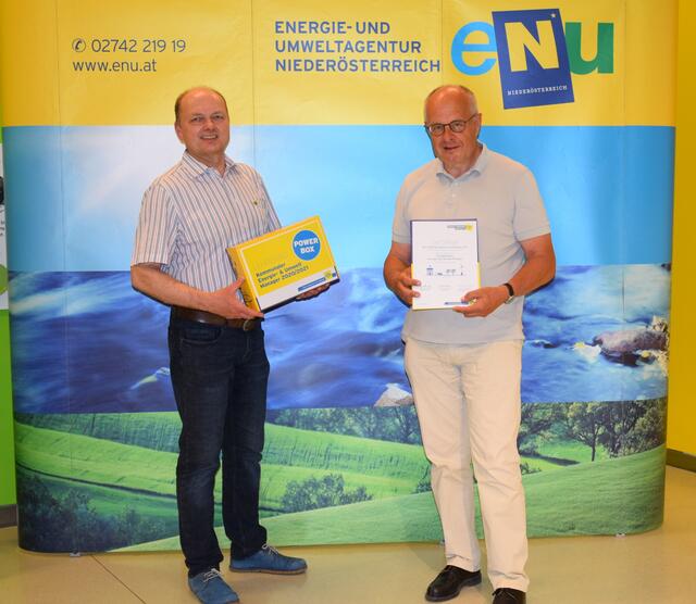 Gerhard Stradner (eNu) und Eduard Leichtfried aus Lunz am See | Foto: eNu