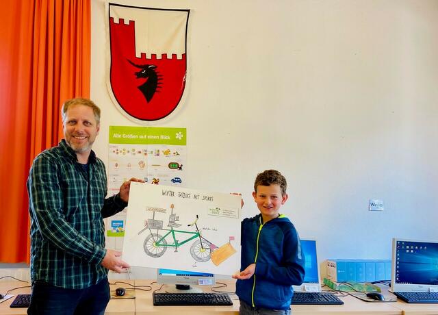 Zweiter Platz: Albert Pfeifer von der VS Tobadill. | Foto: Klimabündnis Tirol