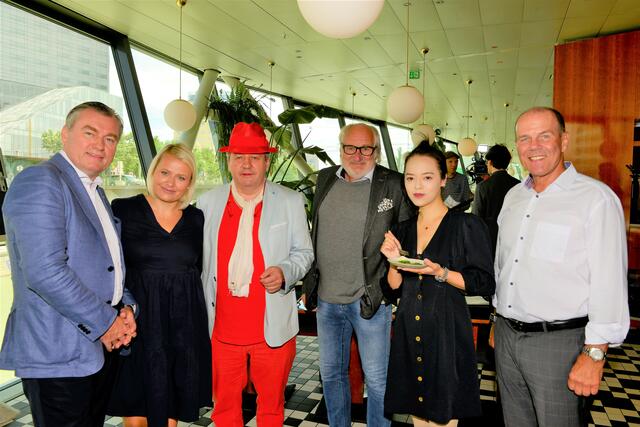 v.l.n.r.: Toni Mörwald, Vlatka Bijelac, Harald Brunner, Michael Schottenberg, Jessica Chen, Peter Dobcak