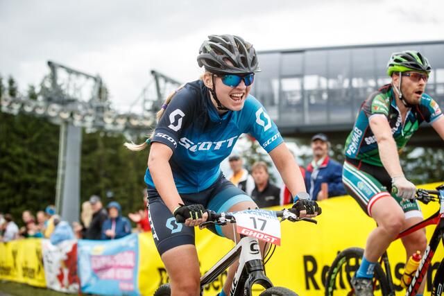 Julia Sörgel, zweifache Österreichische Meisterin im Hillclimb, gewann bei den Damen. | Foto: Haiden