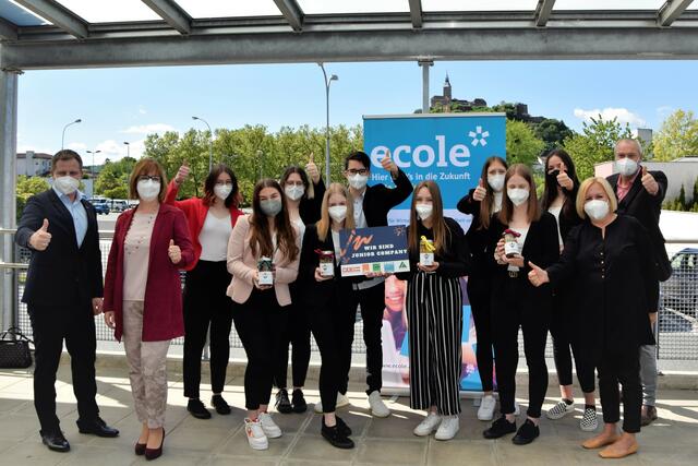 Der 3. Jahrgang produzierte und vermarktete Müsli in mehreren Geschmacksrichtungen. | Foto: HBLA Güssing