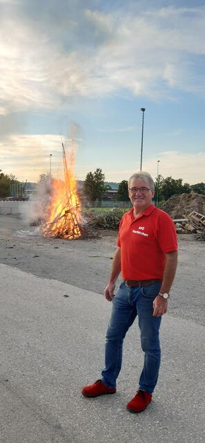 Bürgermeister Wolfram Moshammer, Schirmherr des ersten Hartkirchner Peterfeuers | Foto: Barbara Schatzl