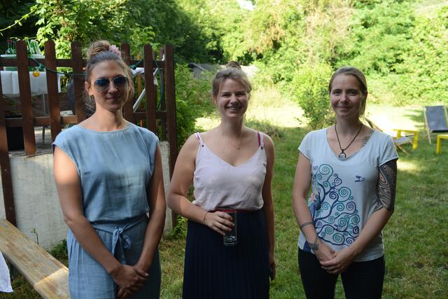 Die re:spect-Jugendberaterinnen Elli Loidl, Bianca Thiele und Nicole Winkler.