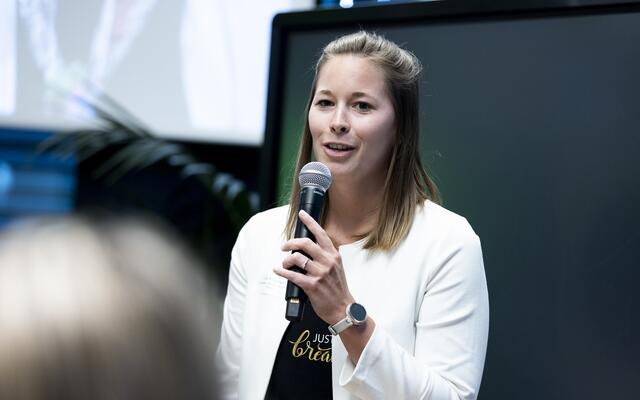 Stellte "breathe ilo" vor: Lisa Krapinger von Carbomed