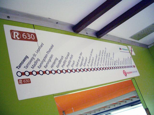 Die Murtalbahn verkehrt zwischen Tamsweg und Unzmarkt.