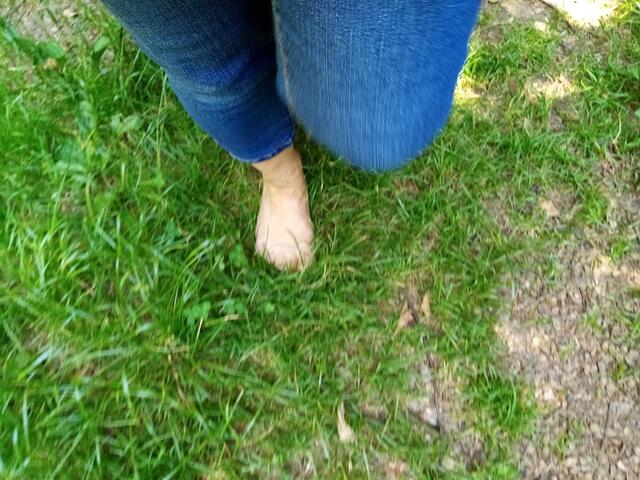 Gras mit Morgentau - sehr angenehm