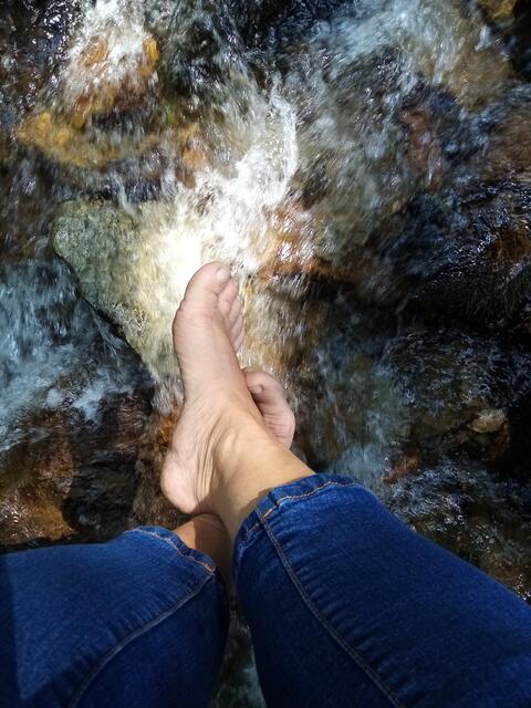 Es tut gut die Beine und auch die Seele baumeln zu lassen