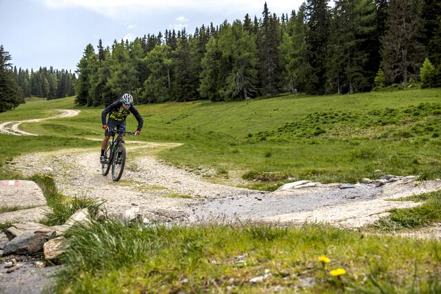 Moutainbiken auf der Frauenalpe ist ein Genuss. | Foto: ST/Gleichweit-Nistelberger