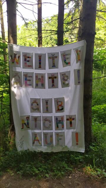 Motivation - mitten im Wald! | Foto: Aina Geber