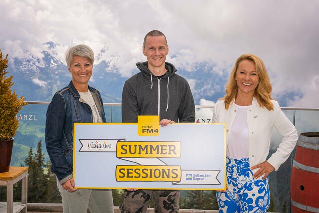 Eva Haselsteiner, SalzburgerLand Tourismus, Daniel Kupka, Radio FM4 und Renate Ecker, Tourismusdirektion Zell am See-Kaprun | Foto: Zell am See-Kaprun Tourismus GmbH