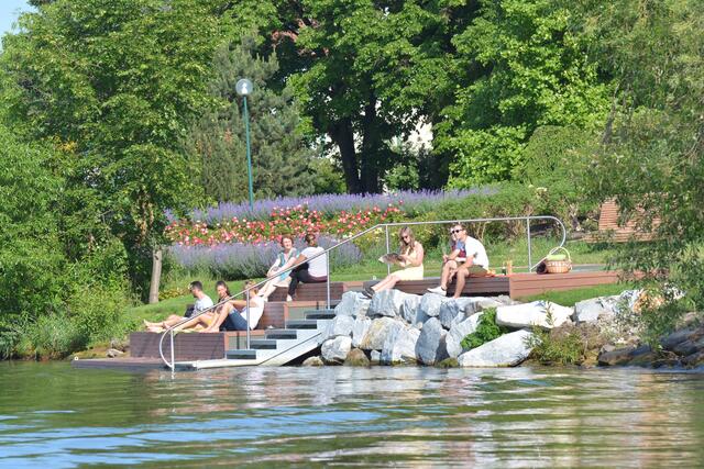 Tulln: Transformation zum Donaustrand mit Urlaubsflair.