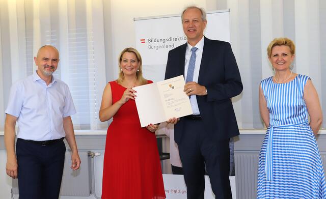 Klaus Pahr ist neuer Direktor vom Wimmer Gymnasium Oberschützen. | Foto: Landesmedienservice