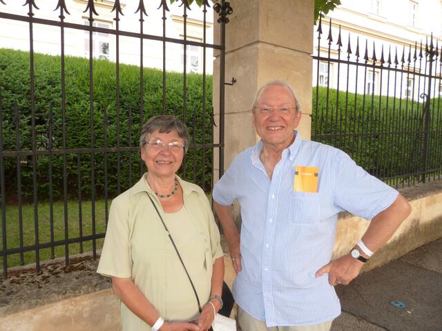 Natürlich wusste man auch in Heidelberg, wie diese beiden Besucher, über das Konzert Bescheid