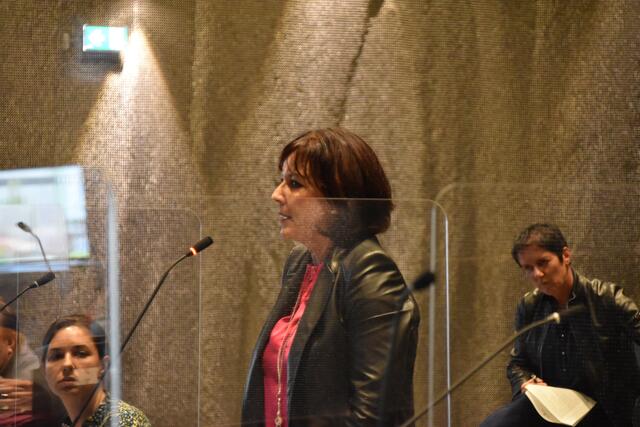 GR Birgit Obermüller stellte in Frage, ob der Umbau im Wald, hin zu einer Außer-Nutzung-Stellung tatsächlich zwanzig Jahre dauern müsse und wie viel Holz tatsächlich entnommen werden müsse.  | Foto: Barbara Fluckinger