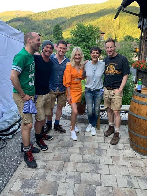 Lisa traf die Jungs von voXXclub und Francine Jordi. | Foto: Lisa Mikolaschek