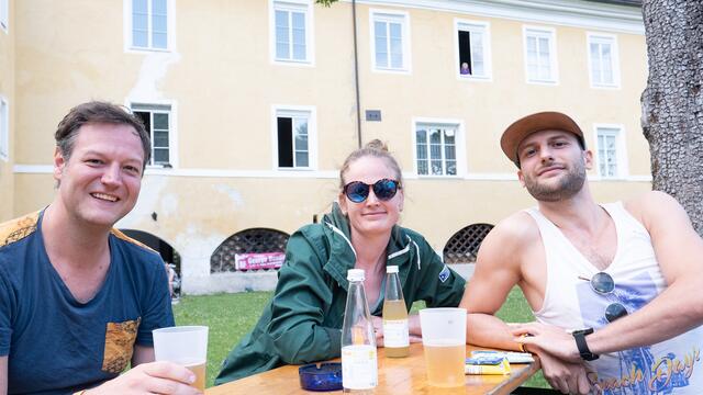 Martin, Veronika und MC Meteor genossen die entspannte Atmosphäre. | Foto: Michael Kendlbacher