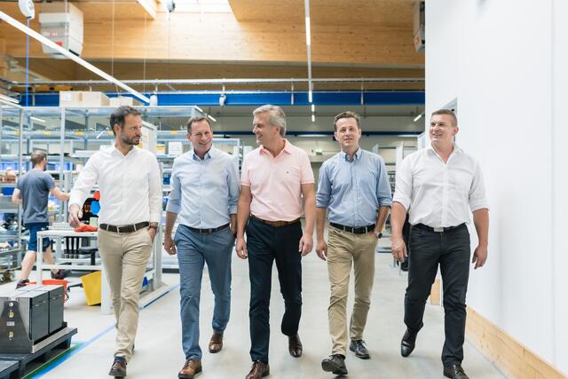 Sie bilden nun die Spitze: Wolfgang Sattler, Martin Blümel, Franz Grünwald, Andreas Hundsbichler und Martin Grünwald (von links) | Foto: René Knabl