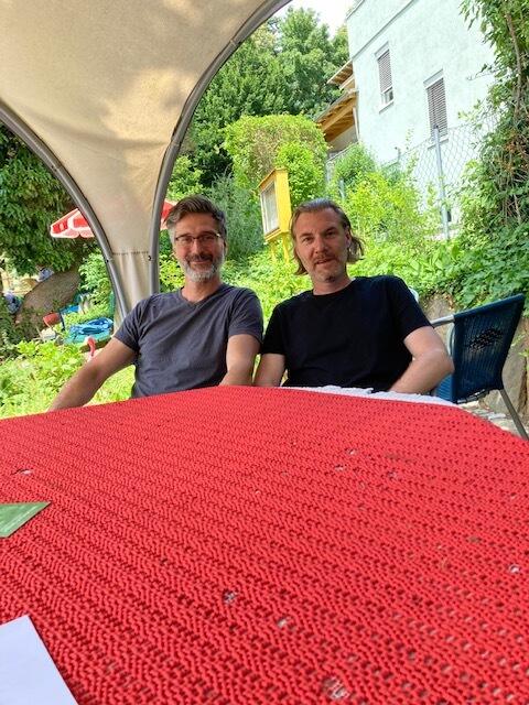 Geidorfer Minigolf-Fans: P. Lefkopoulos (l.), Chr. Neubauer | Foto: KK