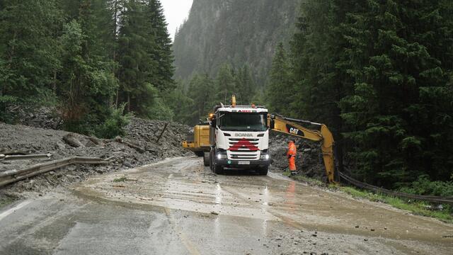 Murenabgang Längenfeld/Huben-Ötztalstrasse | Foto: ZOOM.TIROL