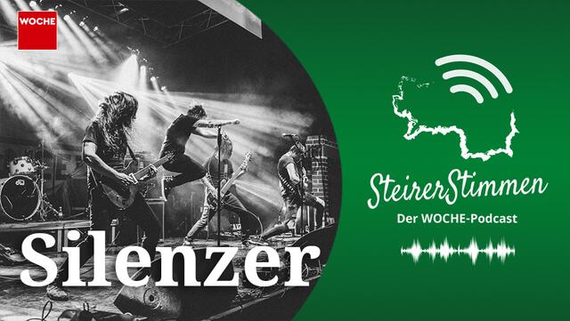 Chris Hollik und Fabian Gesselbauer von der Band Silenzer zu Gast im WOCHE-Podcast.  | Foto: volume