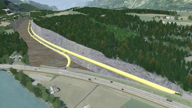 Der Bescheid liegt vor: Das Bundesministerium hat den ÖBB die Umweltverträglichkeit für den Ausbau der neuen Bahntrasse zwischen Schaftenau und Radfeld bestätigt. (Visualisierung) | Foto: ÖBB/Geoconsult Wien