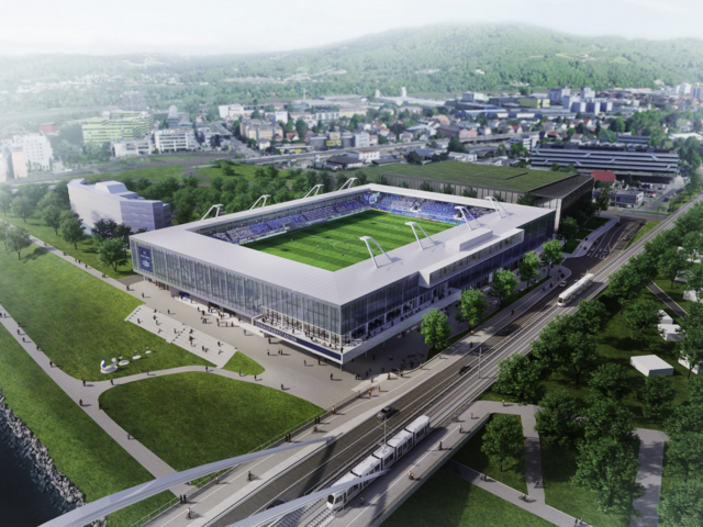 Kosten und Zeitplan bei der Errichtung des neuen Donauparkstadions im Plan hieß es Mittwoch von der Stadt Linz.