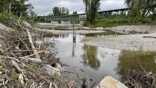 Auch Totholz und Felsen bremsen den Bach. | Foto: Haindl