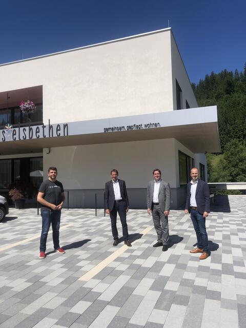 Besuch im s'elsbethen in Hopfgarten: C. Glarcher, P. Sieberer, P. Seiwald, J. Hechenberger. | Foto: Gwiggner