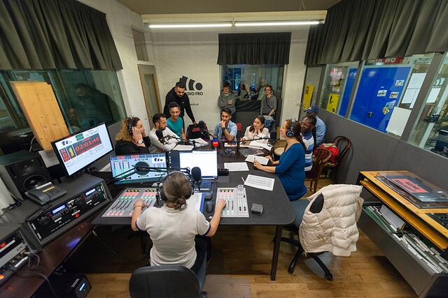Live-Sendung im Radio-FRO Studio | Foto: Petra Moser