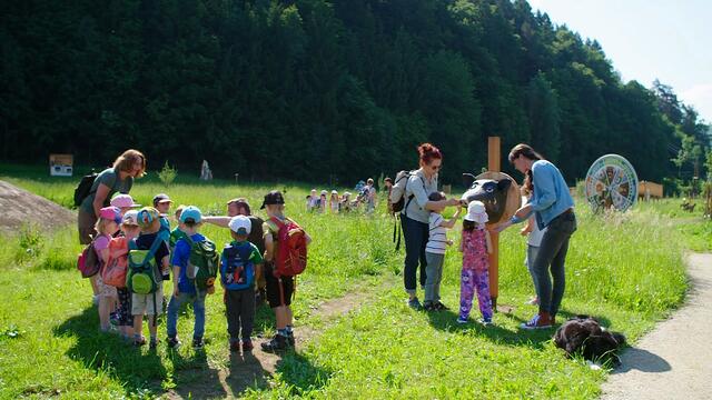 Die Naturwelten laden zum spielerischen Lernen und Entdecken ein. | Foto: Visualize 2021