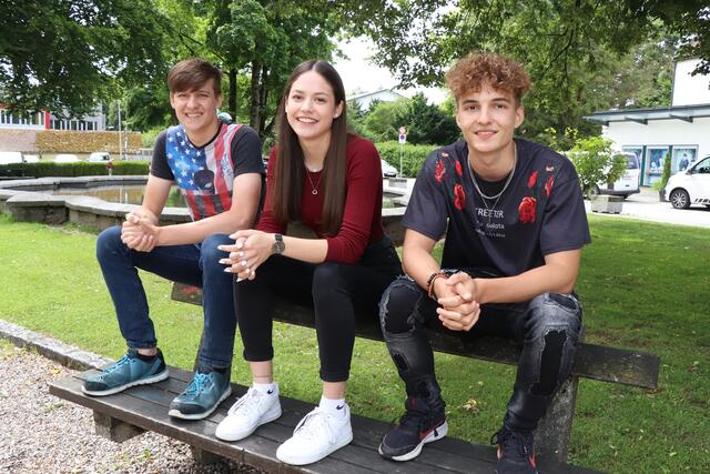Die drei Models der neuen Werbekampagne der WKO Ried: Elias, Emelie und Moritz (v.l.) | Foto: Doms/BRS