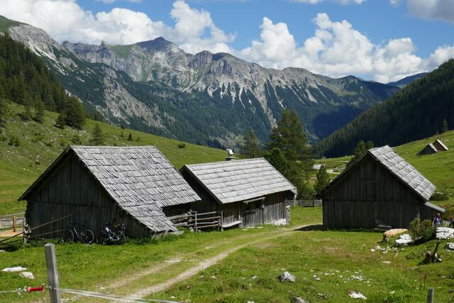 Waltlhütte am Talschluss des Lantschfeldtales. Blick talauswärts.  | Foto: Thomas Neuhold