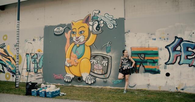 Street Artist Tamara Volgger | Foto: Solidshot \ Salzburg. Eine Kunstgeschichte