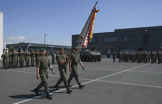 Der Traditionsgedenktag wurde in der Kaserne abgehalten. | Foto: Jägerbataillon 19