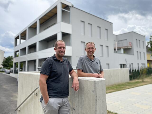 Hochwertige, aber auch leistbare Wohnungen wurden von Rupert Vögl und Johann Pratscher beim "Braunen Hirsch" gebaut.