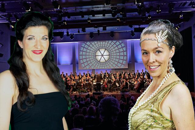 Monika Medek (li) und Ursula Gerstbach treten mit der Camerata Carnuntum im Zeitgeist Vienna im Sonnwendviertel auf. | Foto: Dominik Frühauf/ Barbara Kier