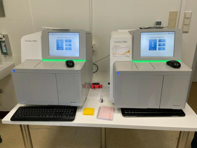 NextSeq-550Dx-Spezialgeräte für Sequenzierungen. | Foto: Patricia Hillinger