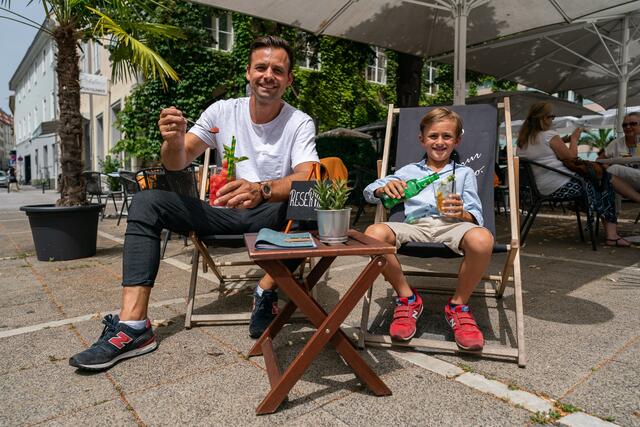 Machen Urlaub am Tummelplatz: Bernhard und Leo Schäffner