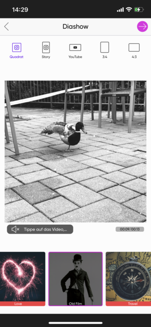 Unser App Tipp der Woche PicsArt ist eine umfangreiche App zur Bearbeitung von Fotos und Videos am Smartphone. Zusätzlich können Collagen erstellt, Text eingefügt und Zeichnungen erstellt werden. | Foto: Screenshot
