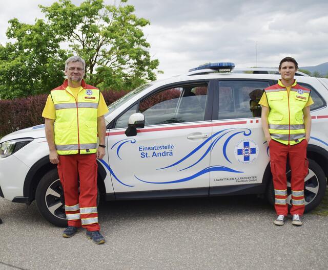 Erwin Klade (links) legte sein Amt als Einsatzstellenleiter Wasserrettung in St. Andrä zurück. Peter Ceplak (rechts) übernimmt vorerst.