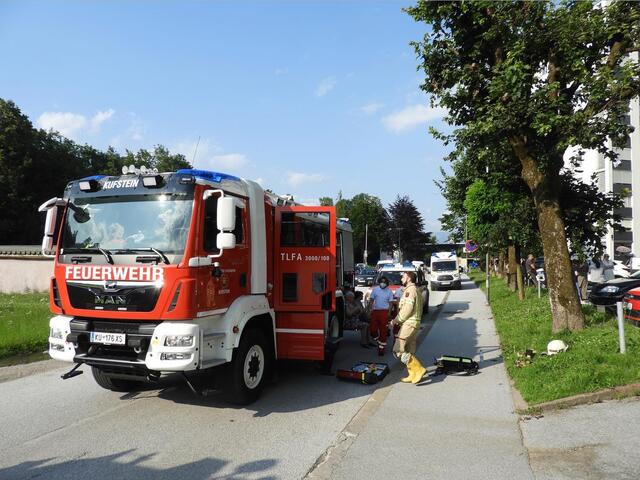 Die Stadtfeuerwehr Kufstein sowie die Betriebsfeuerwehr Sandoz Kundl rückten an, um die Situation zu entschärfen. | Foto: ZOOM.Tirol