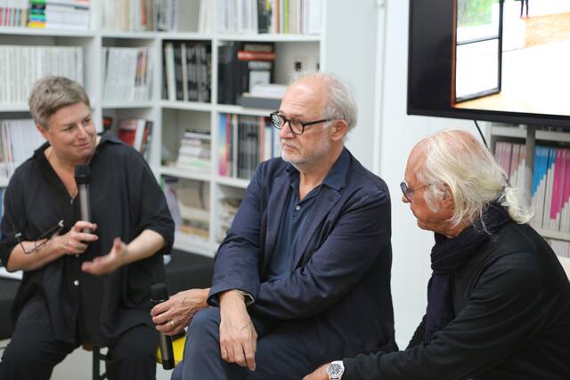 Substanz und Perspektive - Carl Pruscha im Dialog mit András Pálffy und Franziska Leeb | Foto: Katharina Kaff