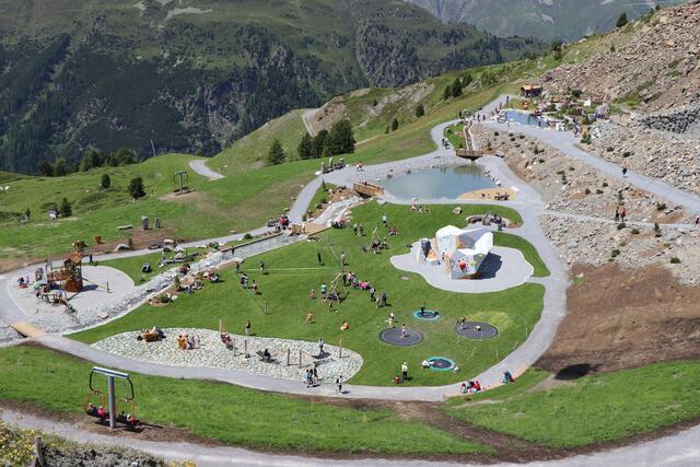 Der neue Erlebnispark "Vider Truja" auf der Idalp in Ischgl.