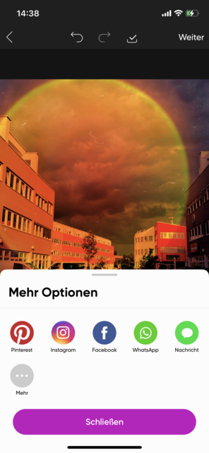  Unser App Tipp der Woche PicsArt ist eine umfangreiche App zur Bearbeitung von Fotos und Videos am Smartphone. Zusätzlich können Collagen erstellt, Text eingefügt und Zeichnungen erstellt werden. | Foto: Screenshot
